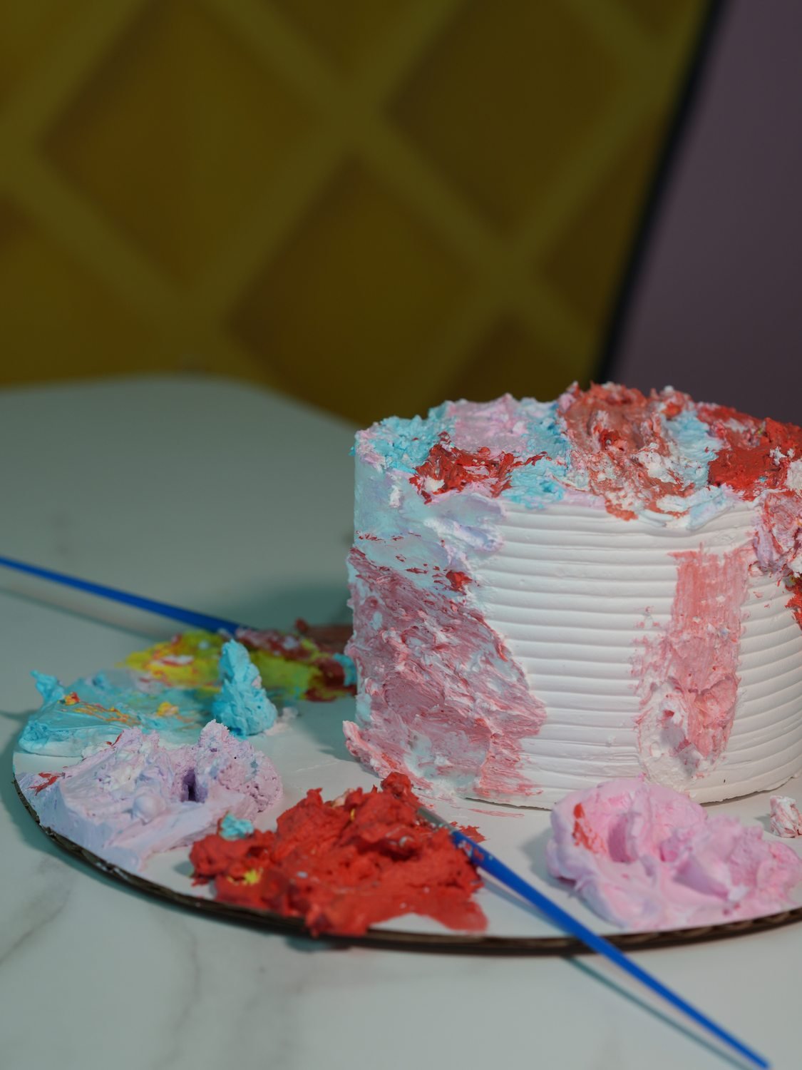 Hand-crafted cake
