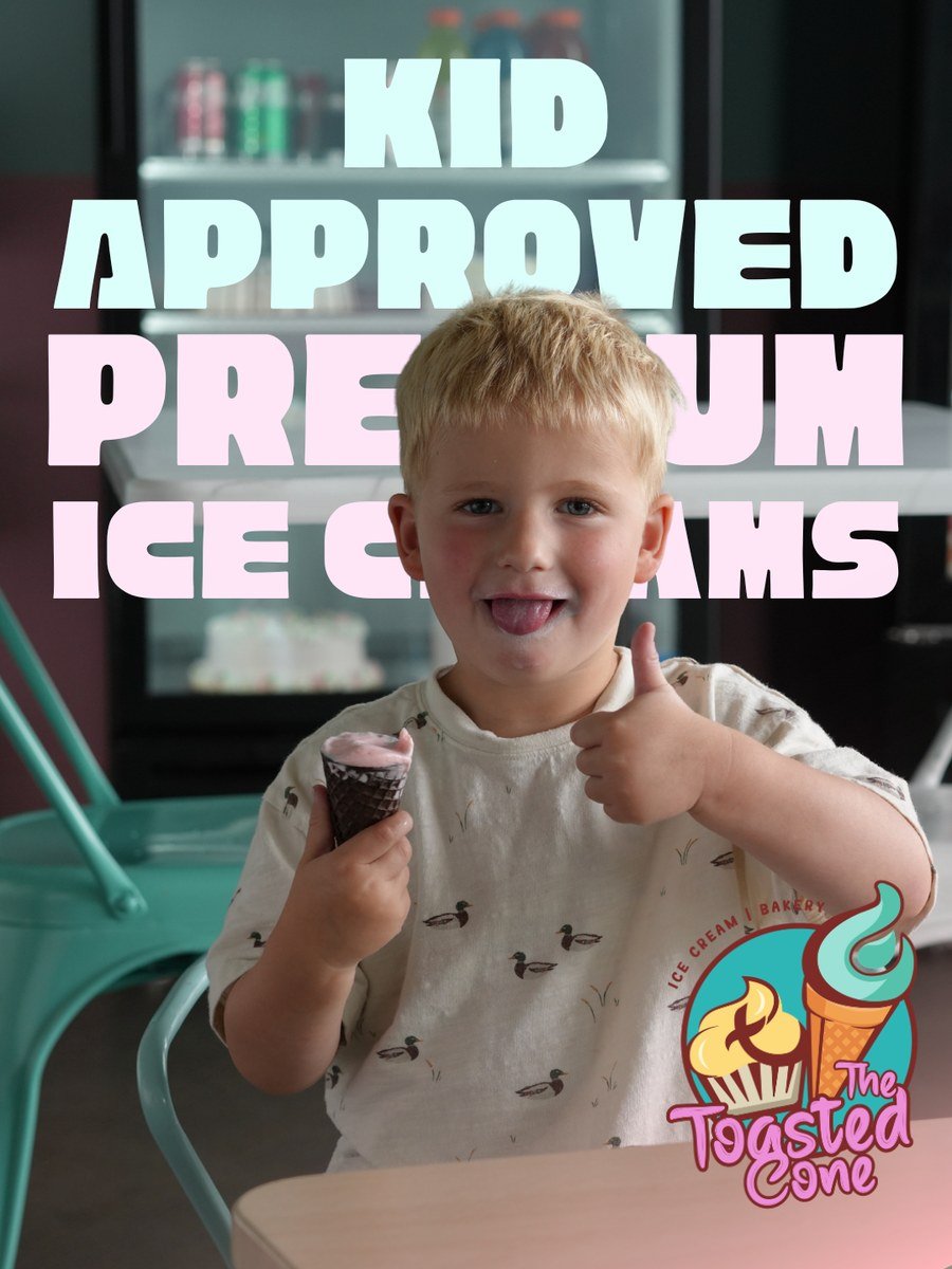 Kid-approved super-premium ice cream at The Toasted Cone